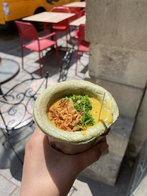 Lentil soup  at Soup Culture in Bratislava