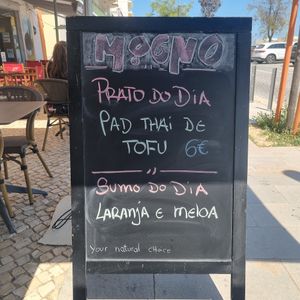 Menu at Mogno in Olhao