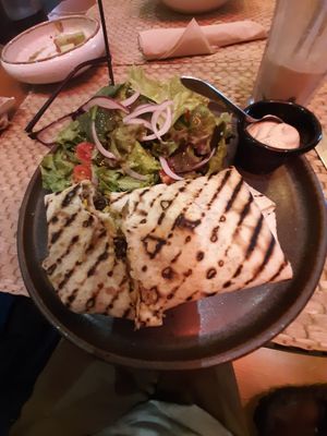 Scrambled tofu burrito at Mogno in Olhao