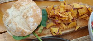 No Beef Burger at Mogno in Olhao