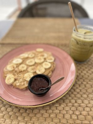 Pancake Vegan et sans gluten  at Mogno in Olhao