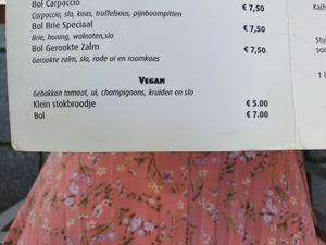 Vegan options at De Broodplank in Gorinchem