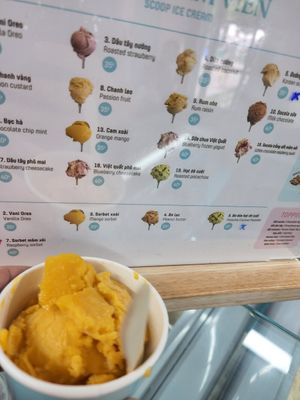 Mango sorbet at Kem 2Cream - Hoan Kiem Lake in Hanoi