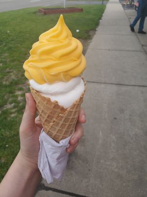 vanilla & dole whip at Dairy Whip in Redford