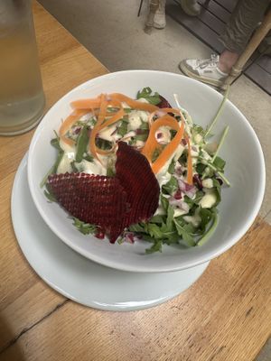 Green salad   at Le Jardin in Hyeres