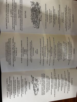 Menu October 2025  at Yorkshire Bridge Inn in Hope Valley