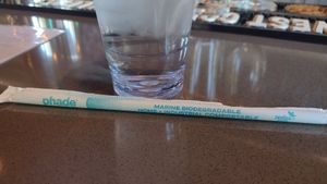 Compostable straws at Light The Lamp Brewery in Grayslake