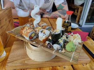 Shitake-Maki & special roll S4 at Lôc Vegan in Mainz