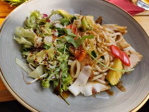 Udon xao  at Lôc Vegan in Mainz