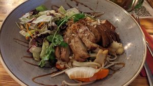 Pho noodles with duck at Lôc Vegan in Mainz
