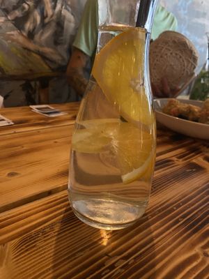 Lemon water  at Lôc Vegan in Mainz