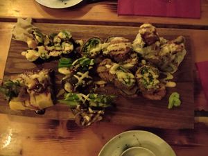 Sushi plate for two people at Lôc Vegan in Mainz