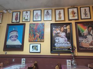 Inside at Buna Ethiopian in Los Angeles