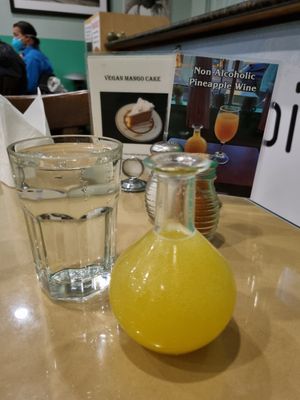 Pineapple wine at Buna Ethiopian in Los Angeles