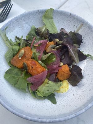 Pumpkin salad at Rozey in Delft