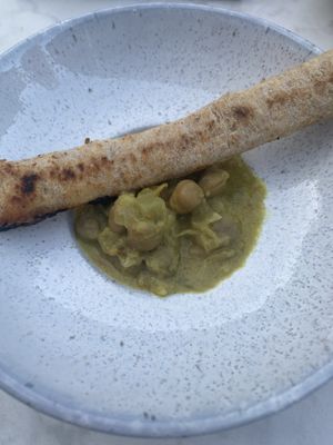 Curry with chickpea's. at Rozey in Delft