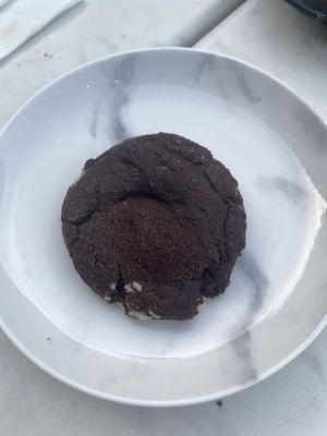 Double chocolate chip cookie. at Rozey in Delft