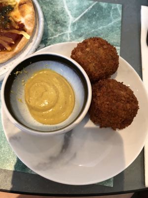 Vegan bitterballen at Rozey in Delft