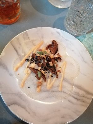 Cabbage carpaccio at Rozey in Delft