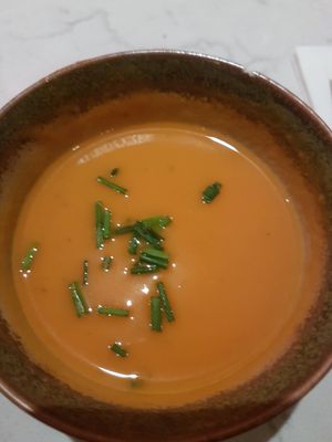 Pompoensoep at Rozey in Delft