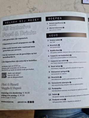 Het nieuwe menu at Rozey in Delft