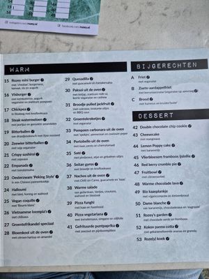Het nieuwe menu at Rozey in Delft