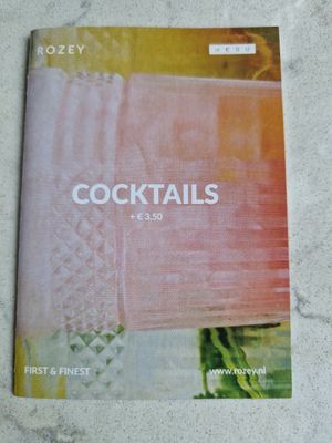 NIEUW! Cocktails! at Rozey in Delft