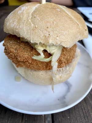 Fishburger  at Rozey in Delft