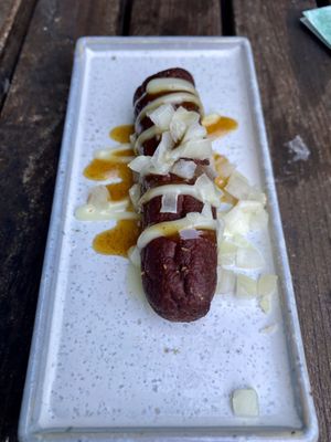 NON VEGAN: frikandel speciaal   at Rozey in Delft