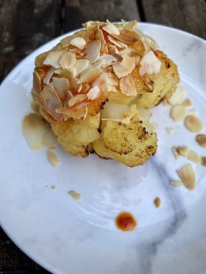 Grilled cauliflower   at Rozey in Delft