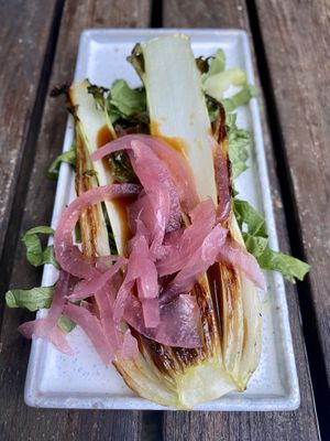 Grilled paksoi  at Rozey in Delft