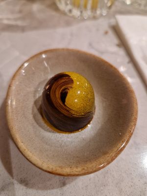 Crunchy bonbon at Rozey in Delft