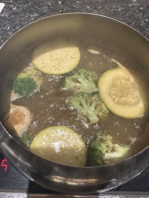 I ended up just throwing a bunch of stuff in the pot and scooping it out lol  at The Melting Pot in Buffalo