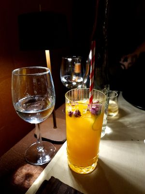 Homemade iced tea at Shambala in Ljubljana