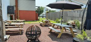 Outdoor area at High Tide Coffee and Bowls in Fenwick Island