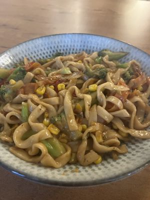 Noodles with veggies - 350 TL  at Jün Taiwanese Kitchen in Izmir