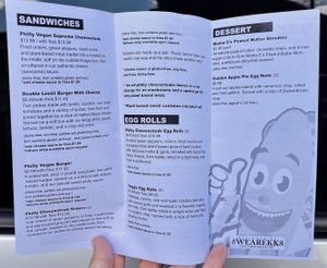 Menu  at Philly Vegan in Richmond