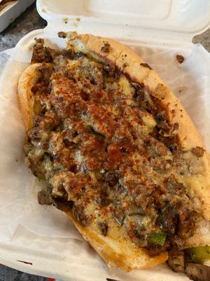 Supreme Philly Cheesesteak at Philly Vegan in Richmond