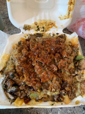 Loaded Fries at Philly Vegan in Richmond
