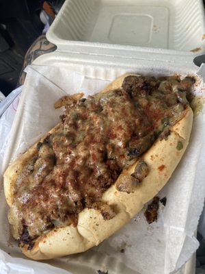   Philly cheese steak   at Philly Vegan in Richmond