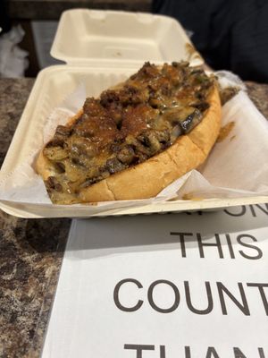 Philly cheesesteak   at Philly Vegan in Richmond