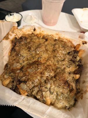 Philly loaded fries   at Philly Vegan in Richmond