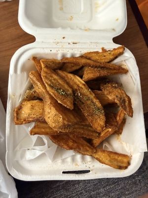 Potato wedges , very yummy   at Philly Vegan in Richmond