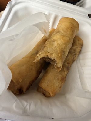 Apple pie egg rolls   at Philly Vegan in Richmond