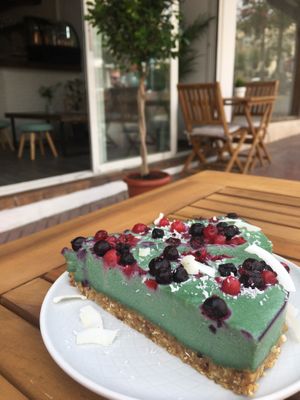 More raw cakes!  at Ahimsa in Mallorca