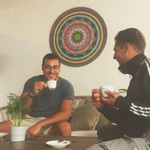 ☕️😊 at Ahimsa in Mallorca