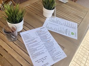 Menu menu   at Ahimsa in Mallorca