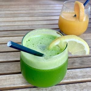 Green juice. Flush out those toxins  at Ahimsa in Mallorca