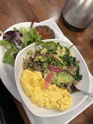 New vegan menu item!! Might be seasonal, but it's called the power up grains bowl (or something like that).. delicious!! 😄  at Turning Point in Marlton