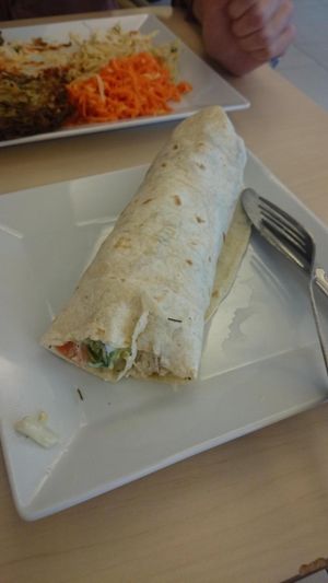 Vegan wrap at BioWay - Waly Jagiellonskie in Gdansk